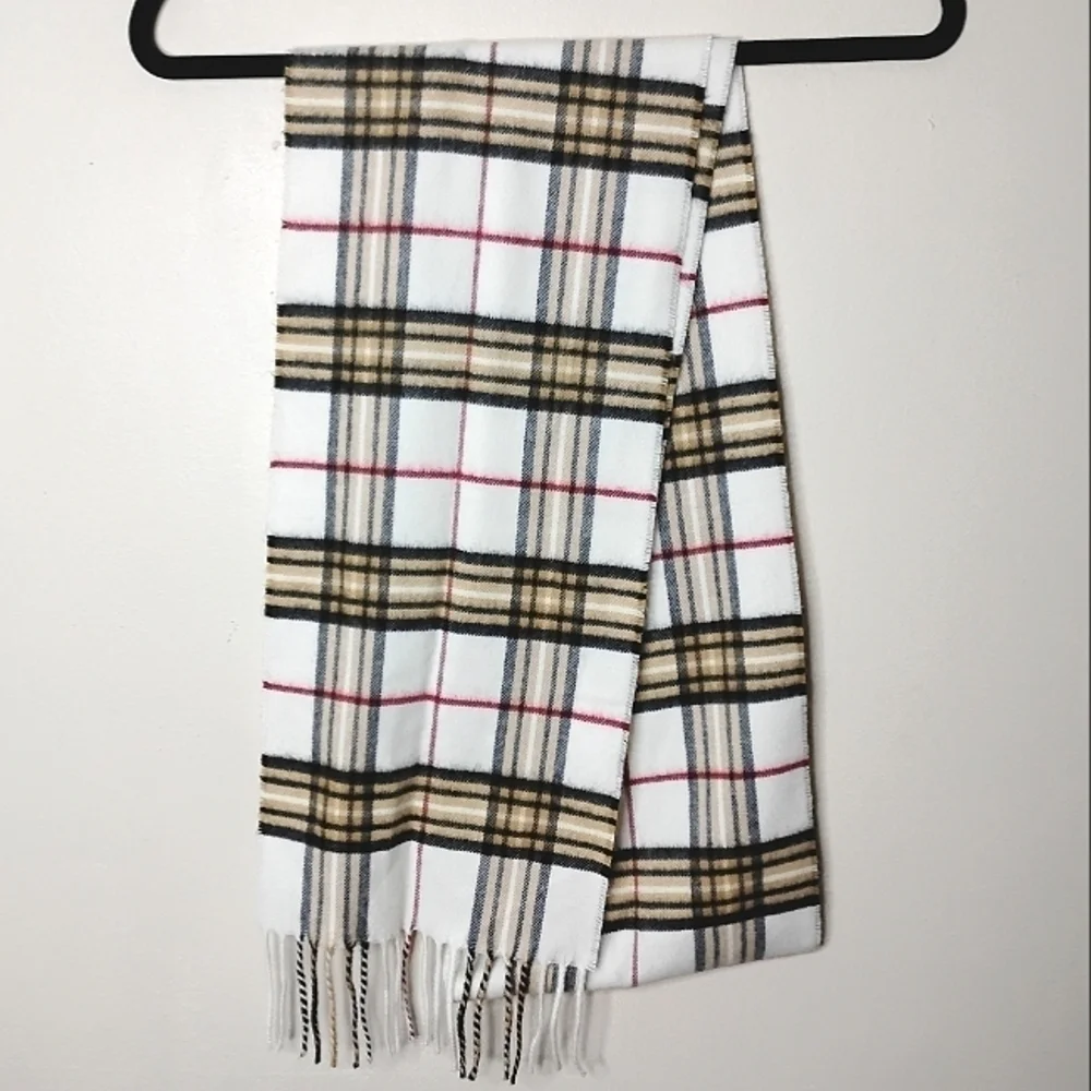 V. Fraas Plaid Scarf Made In Germany